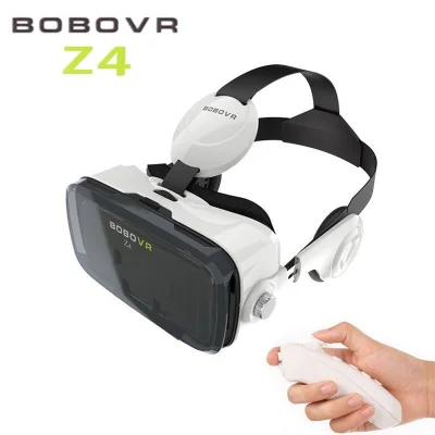 พร้อมส่ง VR BOX แว่นVR BOBOVR Z4 สีขาว แว่นตาดูหนัง 3D สำหรับสำหรับ Smart Phoneทุกรุ่น แถมฟรีรีโมทคอนโทรลมือถือ