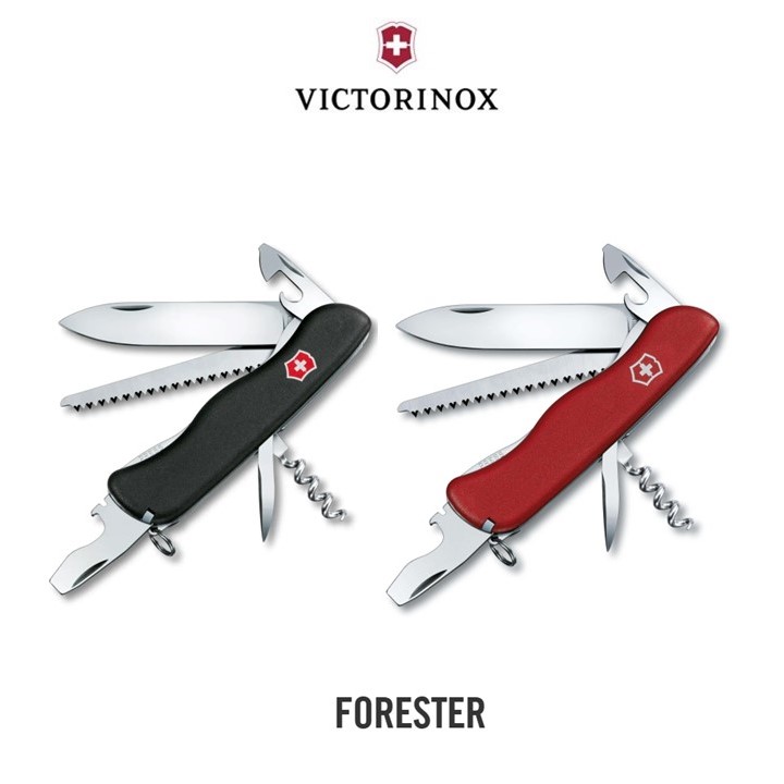 Victorinox มีดพับ มีดพก มีดพก ขนาดใหญ่ พร้อม เลื่อยไม้ , ใบมีดฟันเลื่อย / มีดสั้นพกพา มีดสแตนเลส Swiss Army Knives ( L ) - Forester , Large Pocket Knife with Wood Saw , 12 Functions - Black , Red ( 0.8363 ) ราคา 2,890 บาท*ส่งฟรี