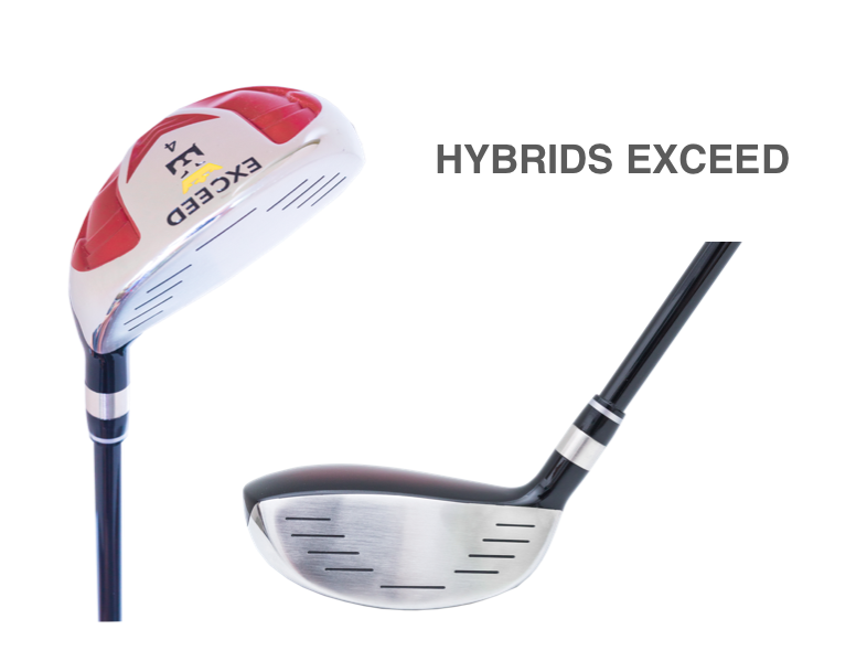 EXCEED : HYBRID EXCEED ไม้กอล์ฟไฮบริด 3/4/5 พร้อมปลอกหุ้มไม้กอล์ฟ Flex-R (HEC001)