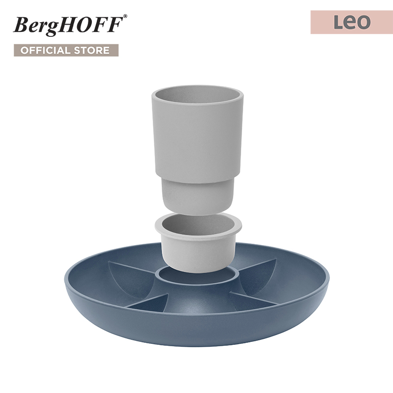 BergHOFF จานใส่อาหารทำจากไม้ไผ่ไฟเบอร์ รุ่น Leo ทนทาน 24.5 x 24.5 x 12 ซม. สีน้ำเงิน 3950059 ราคา 952 บาท*ส่งฟรี