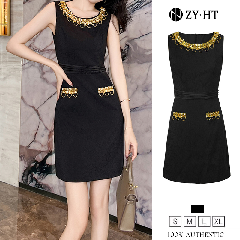 ZY.HT EraVogue เดรสผู้หญิง เดรสสีดำ เดรสทรงเอ เดรสแขนกุด เดรสไฮโซ เดรสออกงาน เดรสไปงานแต่ง เดรสเซ็กซี่ เดรสฝรั่งเศส 20632 ราคา  1,466 บาท*ส่งฟรี