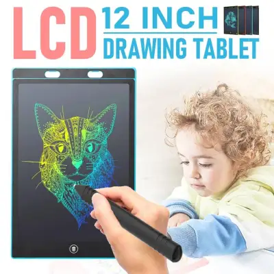 กระดาน lcd กระดานวาดภาพ กระดานลบได้ ขนาด 12 นิ้ว 12 inch LCD Writing Tablet Ultra Thin