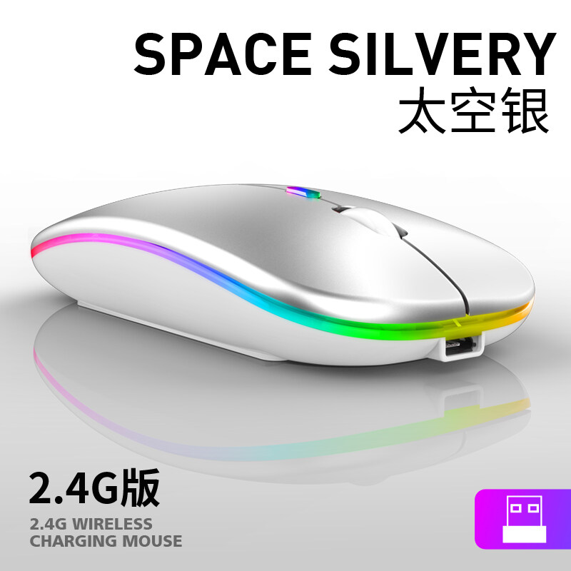 พร้อมส่งจากไทย!Original zone เมาส์เก็บเสียง เงียบไร้เสียง Office 2.4GHz Wireless Silent Mouse RGB Backlight DPI