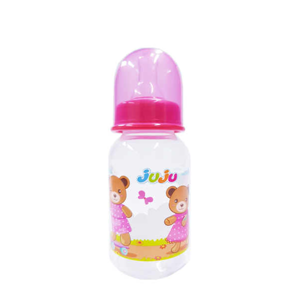 JuJu JA180 JA181 JA182 ขวดนม 9 4 2 ออนซ์ ขวดคอแคบ ทรงกลม พร้อมจุกนมในขวด