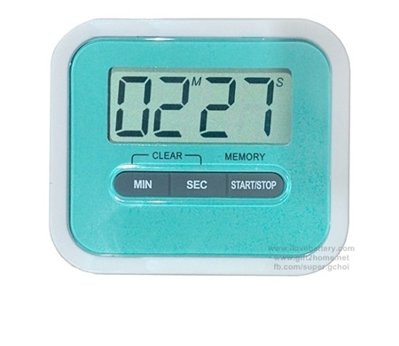 Digital Timer นาฬิกาจับเวลา เดินหน้าถอยหลัง รุ่น YGH115 (สีฟ้า) ราคา 107 บาท*ส่งฟรี