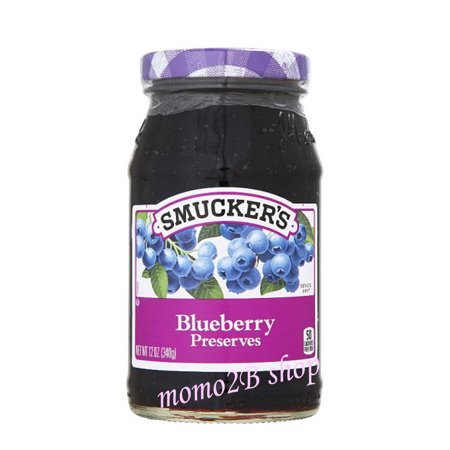 Smucker’s Jam สมักเกอร์ แยมผลไม้ รสบลูเบอร์รี ขนาด 340 กรัม (1 กระปุก)