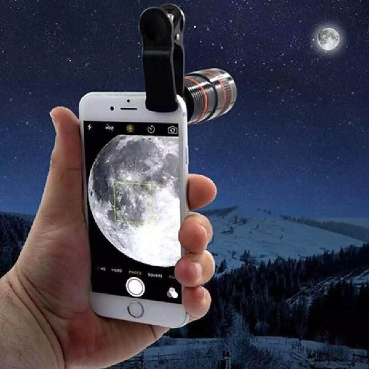 Universal 8X Zoom Mobile Phone Telescope Camera Lens with Clip คลิปเลนส์มือถือ เลนส์ซูม 8เท่า