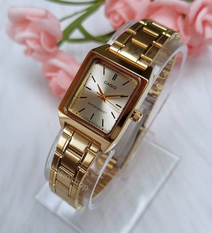 รูปภาพสินค้าแรกของนาฬิกา Casio รุ่น LTP-V007G-9E นาฬิกาข้อมือ ผู้หญิง สายสแตนเลส สีทอง - 100% รับประกันสินค้า 1 ปีเต็ม