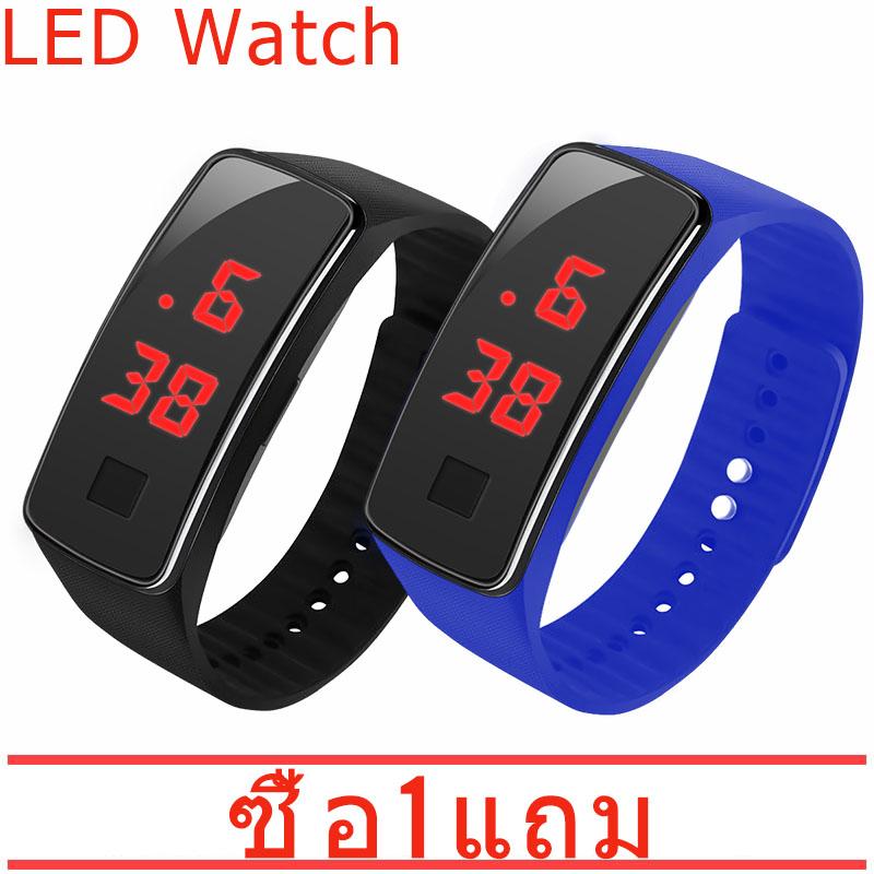 [ซื้อ 1 แถม 1] kingdo นาฬิกาข้อมือ หน้าจอดิจิตอล LED
