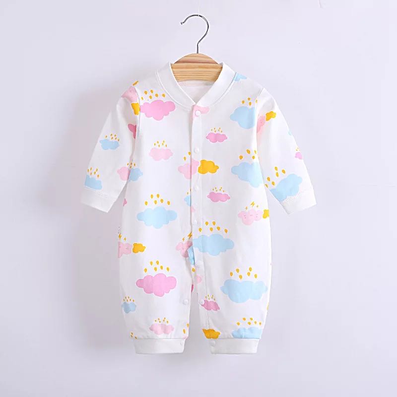 Babyonline(Y286)C5ขายาวกระดุมหน้ารุ่นA ชุดเด็กแรกเกิด เสื้อผ้าเด็กแรกเกิด บอดี้สูทเด็ก ชุดนอนเด็กอ่อน