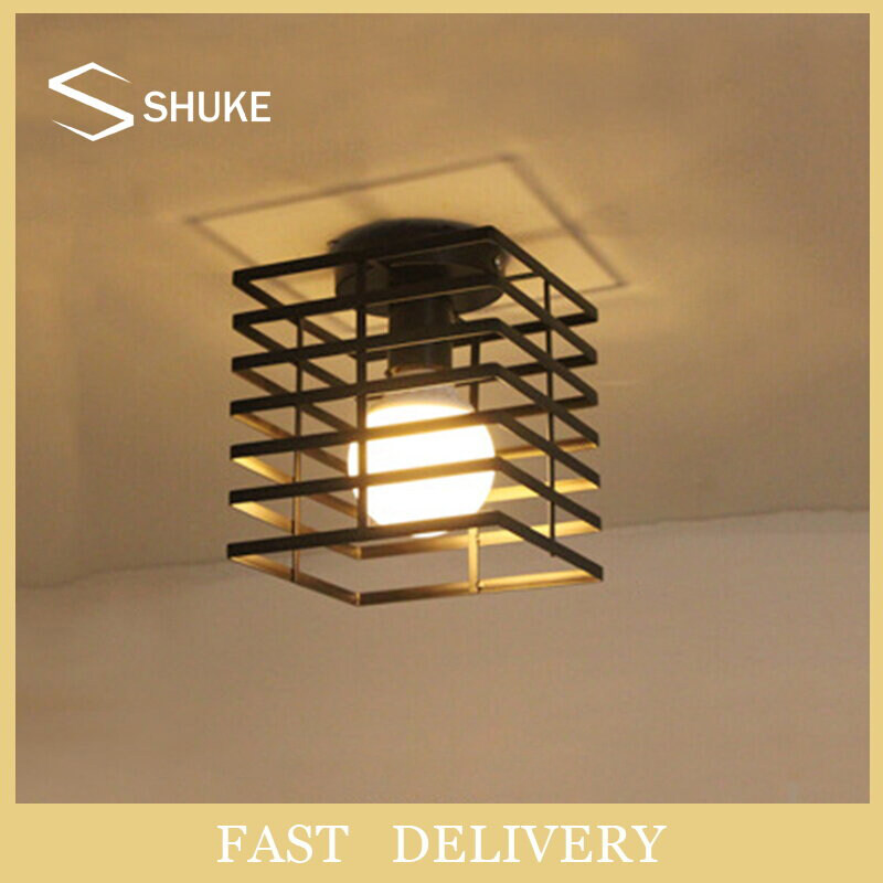 ราคาถูกที่สุด220VE27.LED Retro อุตสาหกรรมโคมไฟสไตล์ยุโรปชุดไฟเพดานโคมไฟระย้าโมเดิร์นเหล็กสีดำไฟตั้งโต๊ะ LED ดูด Wall Light