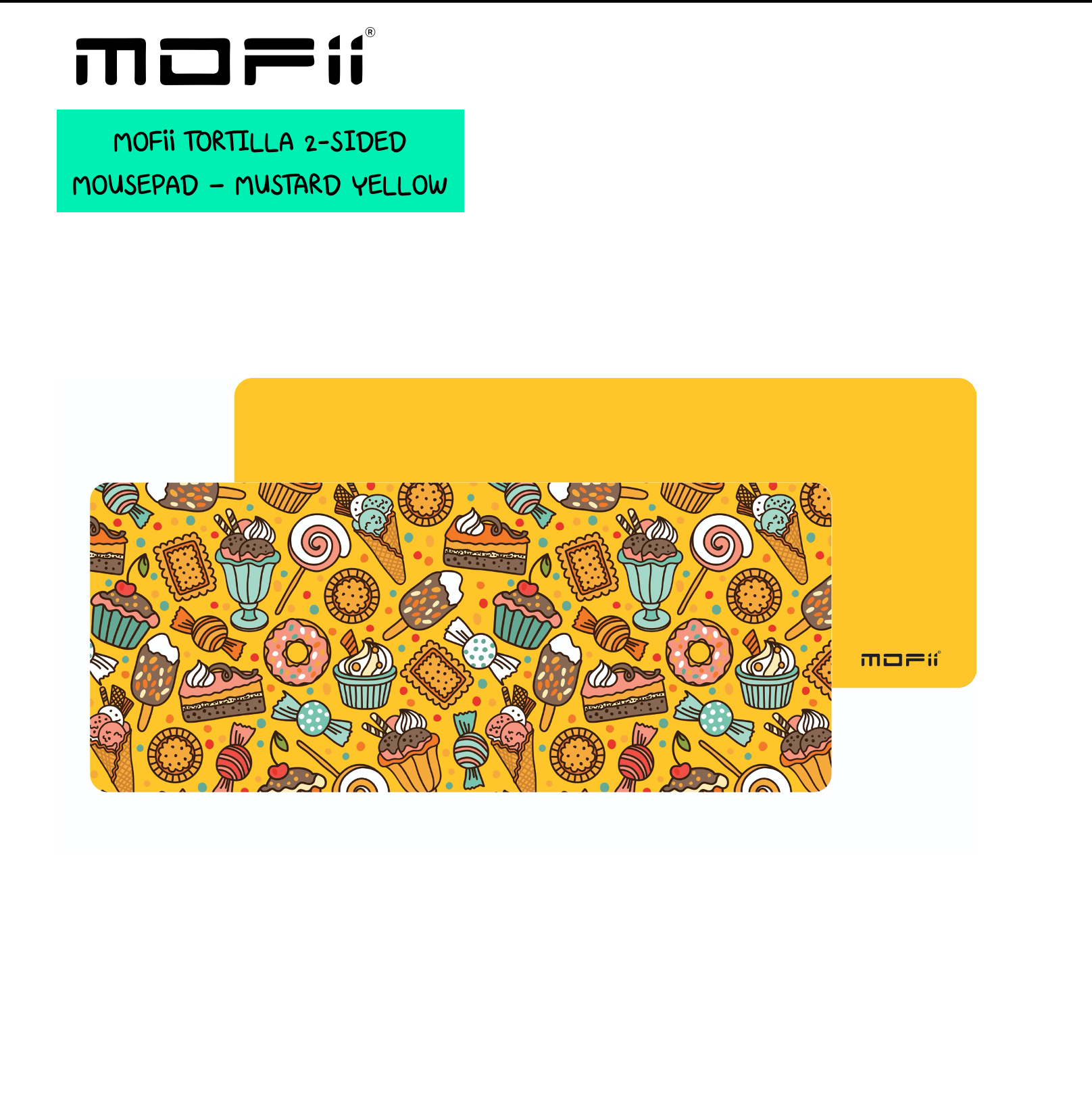 (แผ่นรองเม้าส์ขนาดยาว) MOFii TORTILLA 2-sided Large Mousepad