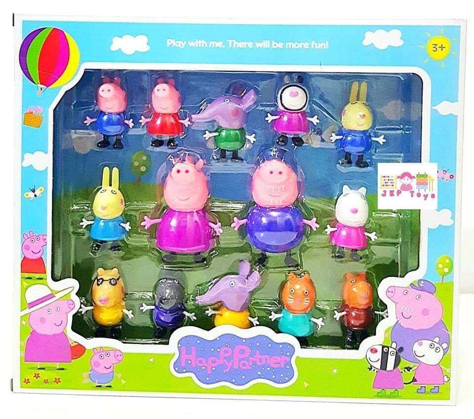 Todds & Kids Toys ของเล่นเสริมพัฒนาการ ตู๊กตา Happy Partner 14 ตัว (Peppa Pig)