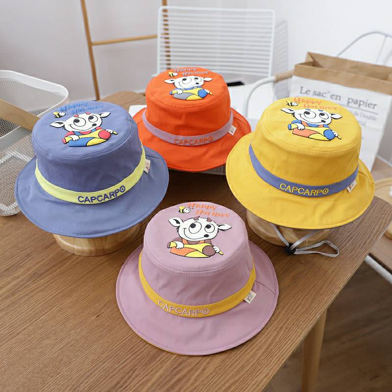 ☆พร้อมส่ง☆หมวกเด็ก 8เดือน - 4ปี หมวกเด็กโต หมวกปีกรอบเด็ก หมวกบักเก็ตเด็ก หมวกBucket หมวกเด็กชาย หมวกเด็กหญิง ลายการ์ตูนวัว รอบหัว 50-52 cm.