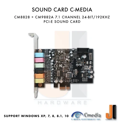 Sound Card C-MEDIA CM8828+CM9882A 7.1 Channel (PCI-EX1)