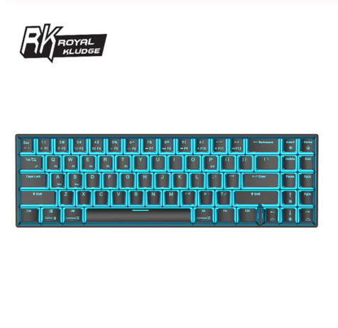 RK71 คีย์บอร์ด gaming keyboard RGB&แสงเดียว bluetooth 3.0 แป้นพิมพ์ Gaming Mechanical  คีย์บอร์ดเกม 71Keys