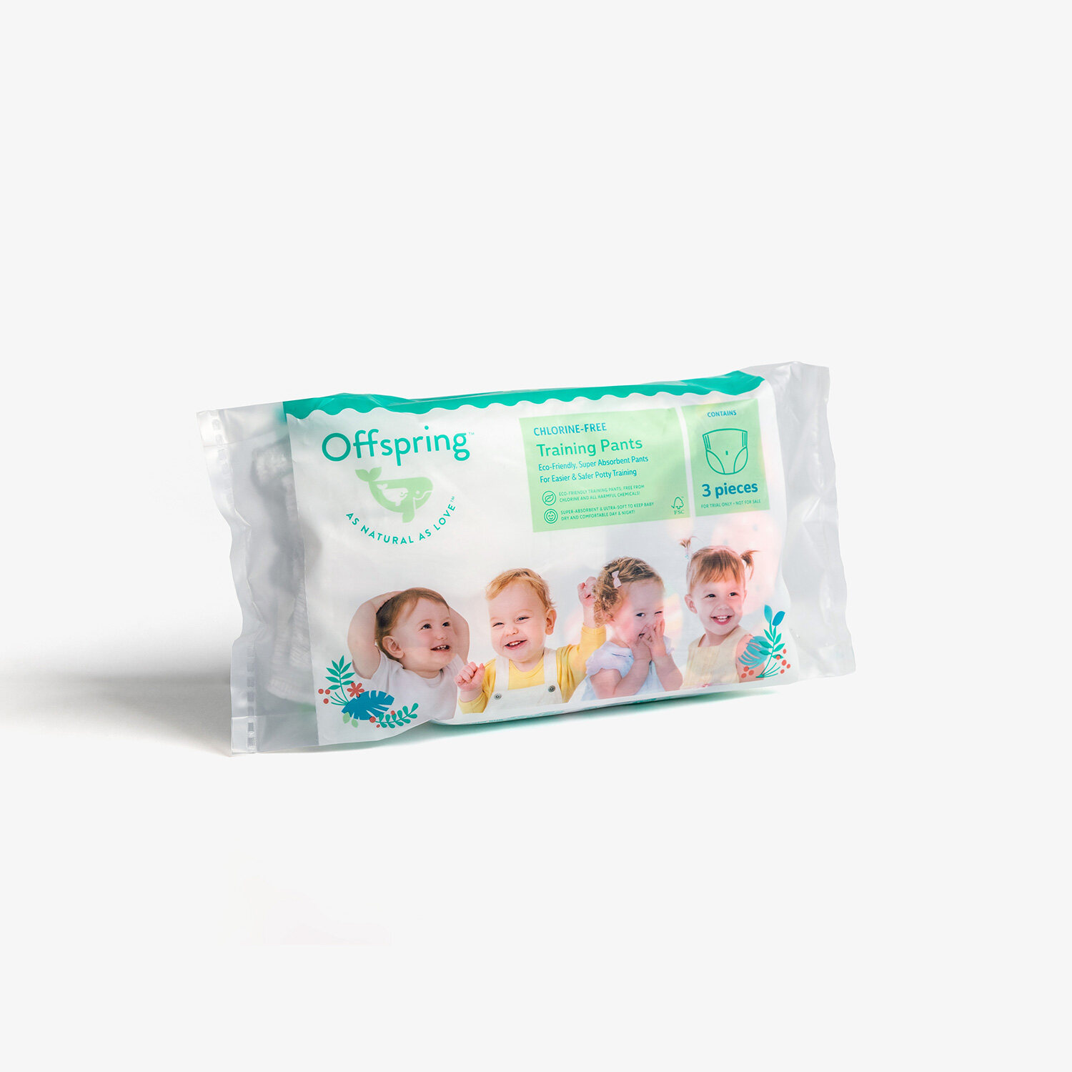 ผ้าอ้อมเด็กแบบกางเกง Offspring Fashion Pants ขนาดทดลอง 3 ชิ้น คละลาย ราคา 64 บาท*ส่งฟรี