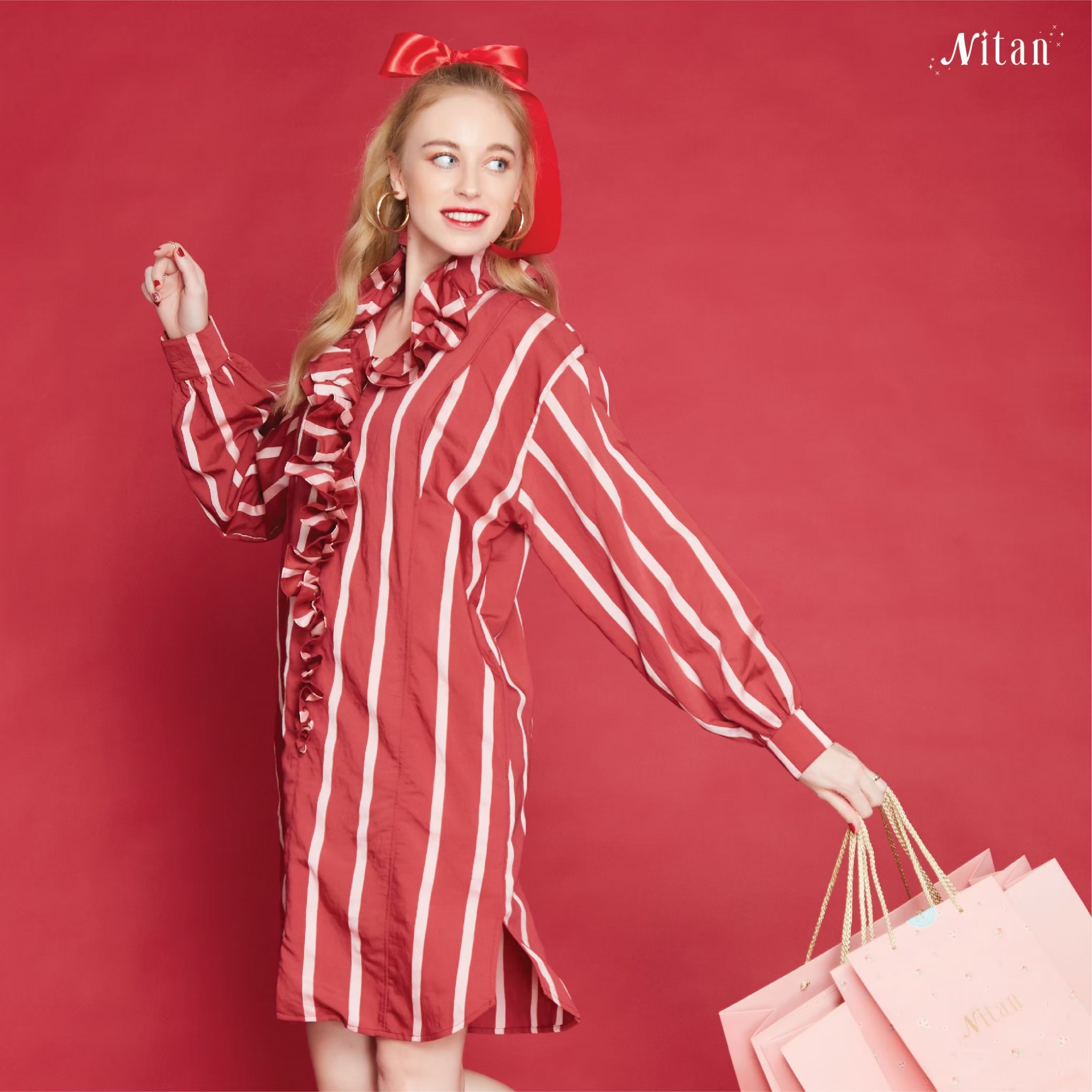 Nitan (นิทาน) ชุดเดรสให้นมบุตร รุ่น Birds Of Paradise Nursing Dress ราคา 1,690 บาท*ส่งฟรี