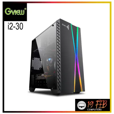 COMPUTER CASE mATX Case (NP) GVIEW i2-30 RGB (Black)