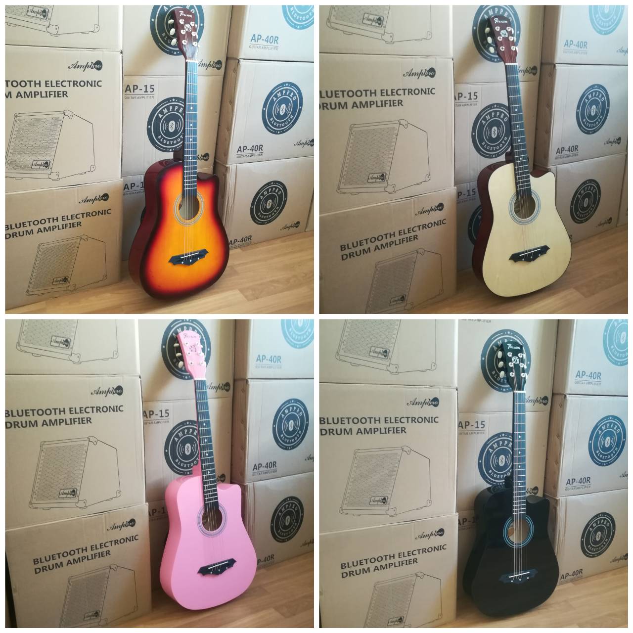 กีต้าร์โปร่ง Acoustic Guitar กีตาร์โปร่ง Passion APS-PS38 มี 4 สีให้เลือก