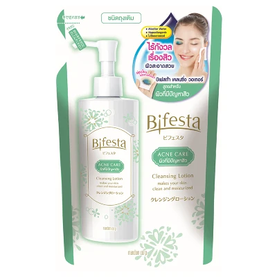 Bifesta Acne Care Cleansing Lotion (Refill) 270ml. บิเฟสต้า เคลนซิ่ง โลชั่น แอคเน่ แคร์ (ชนิดเติม)