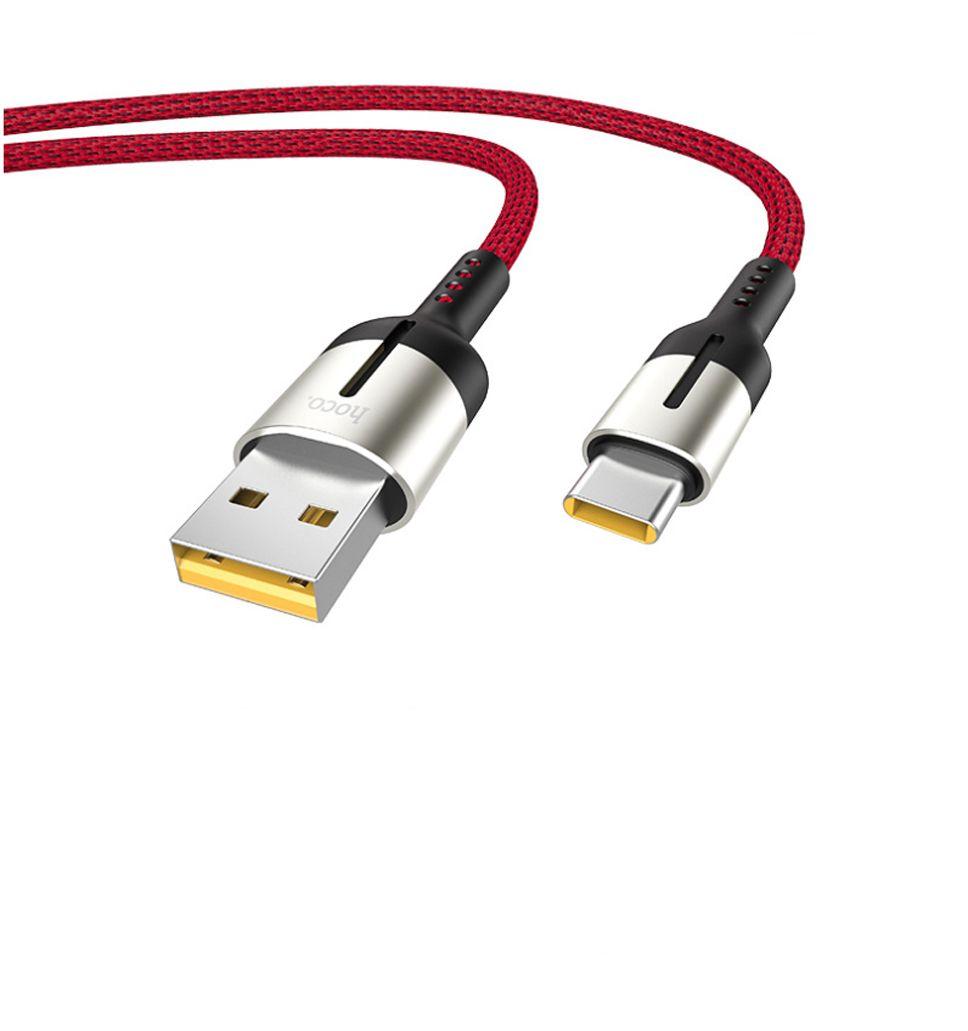 สายชาร์จ HOCO U68 Micro-USBและType-C 1.2 M Fast ชาร์จ USB ข้อมูลสายเคเบิลสำหรับ Android