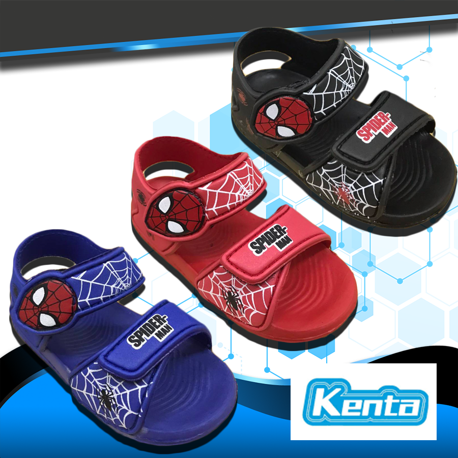 Kenta รองเท้าแตะรัดส้น ลายSpider-man ตัวใหม่ล่าสุด รุ่น SD-57