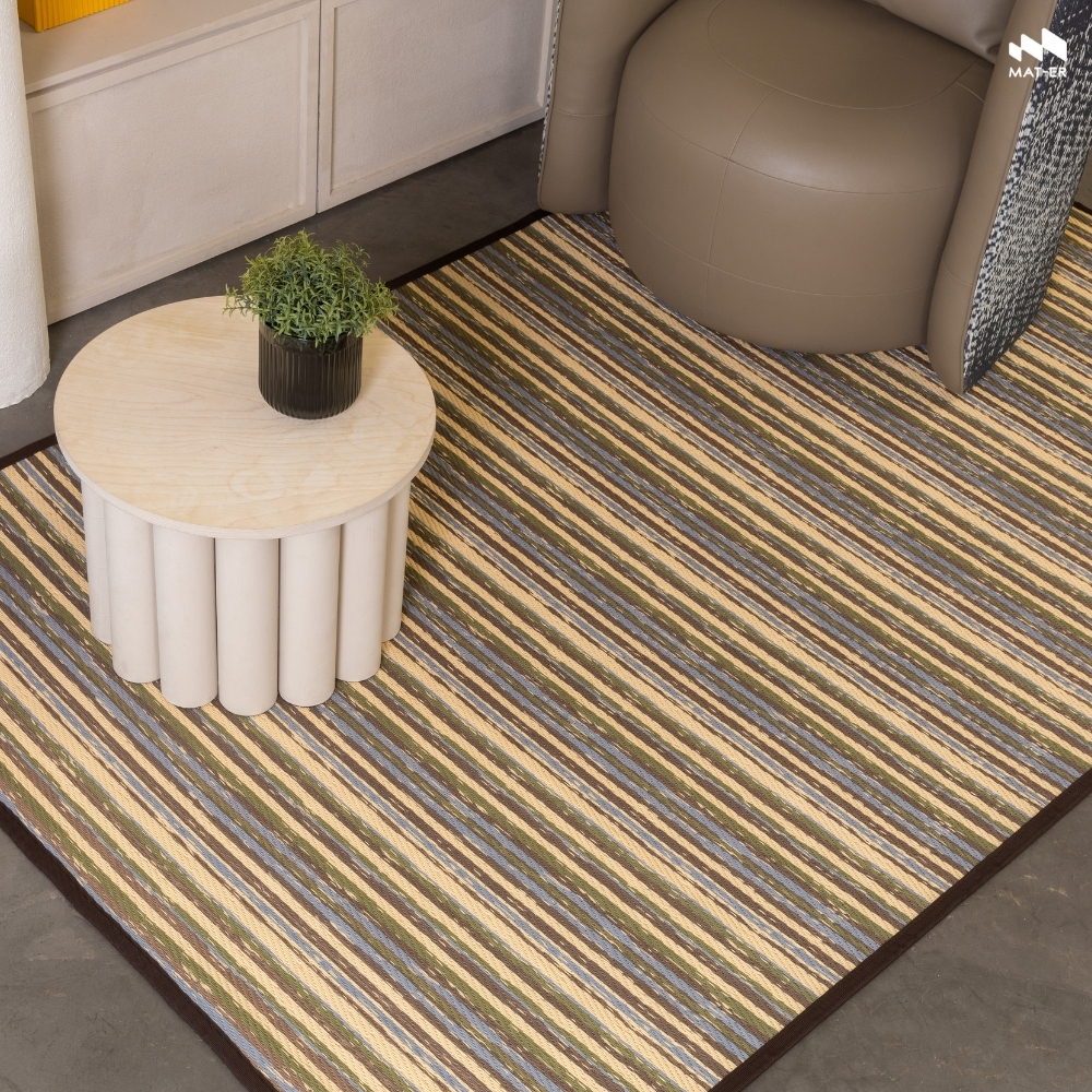 Mat-Er, a Carpet Substitute, Eco-Flipped Pattern (Earth Tone), Earth Tone Colored Mat. Changes the Atmosphere, Can Be Used on 2 Sides. ราคา 1,350 บาท*ส่งฟรี