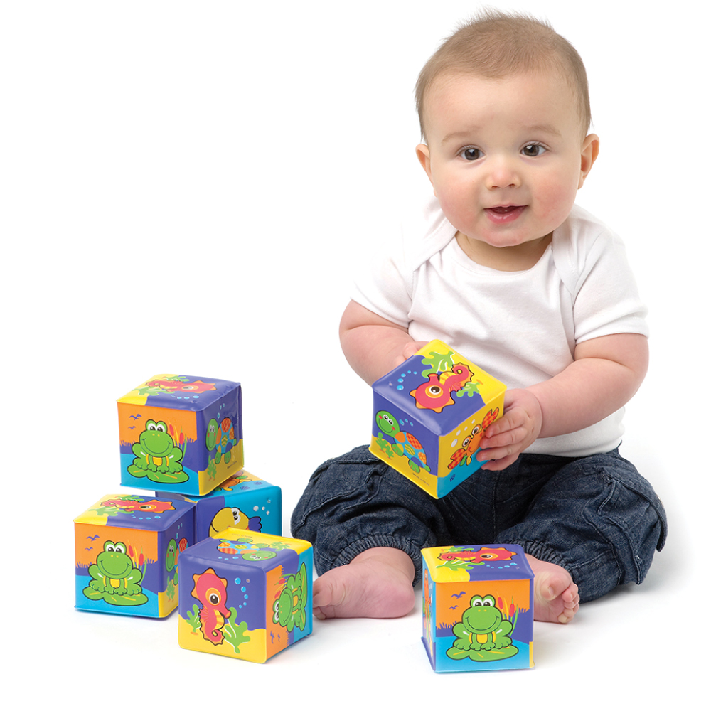 Playgro Soft Blocks ของเล่น บล็อกเซ็ต รูปสัตว์น้ำ ช่วยเสริมสร้างพัฒนาการเด็ก ราคา 460 บาท*ส่งฟรี