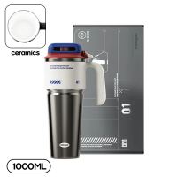 Sidagar 1000ML แก้วเก็บความเย็น ความจุขนาดใหญ่ เคลือบเซรามิค 316 สแตนเลส แก้วน้ํา นอกบ้าน ถ้วยน้ํากลางแจ้ง Sports cup ของขวัญปีใหม่