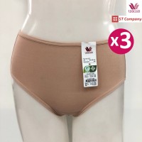 Wacoal Short Panty กางเกงใน แบบเต็มตัว สีครีม (CR) (3 ชิ้น) วาโก้ กางเกงในผู้หญิง ผู้หญิง กางเกงชั้นใน รุ่น WU4987