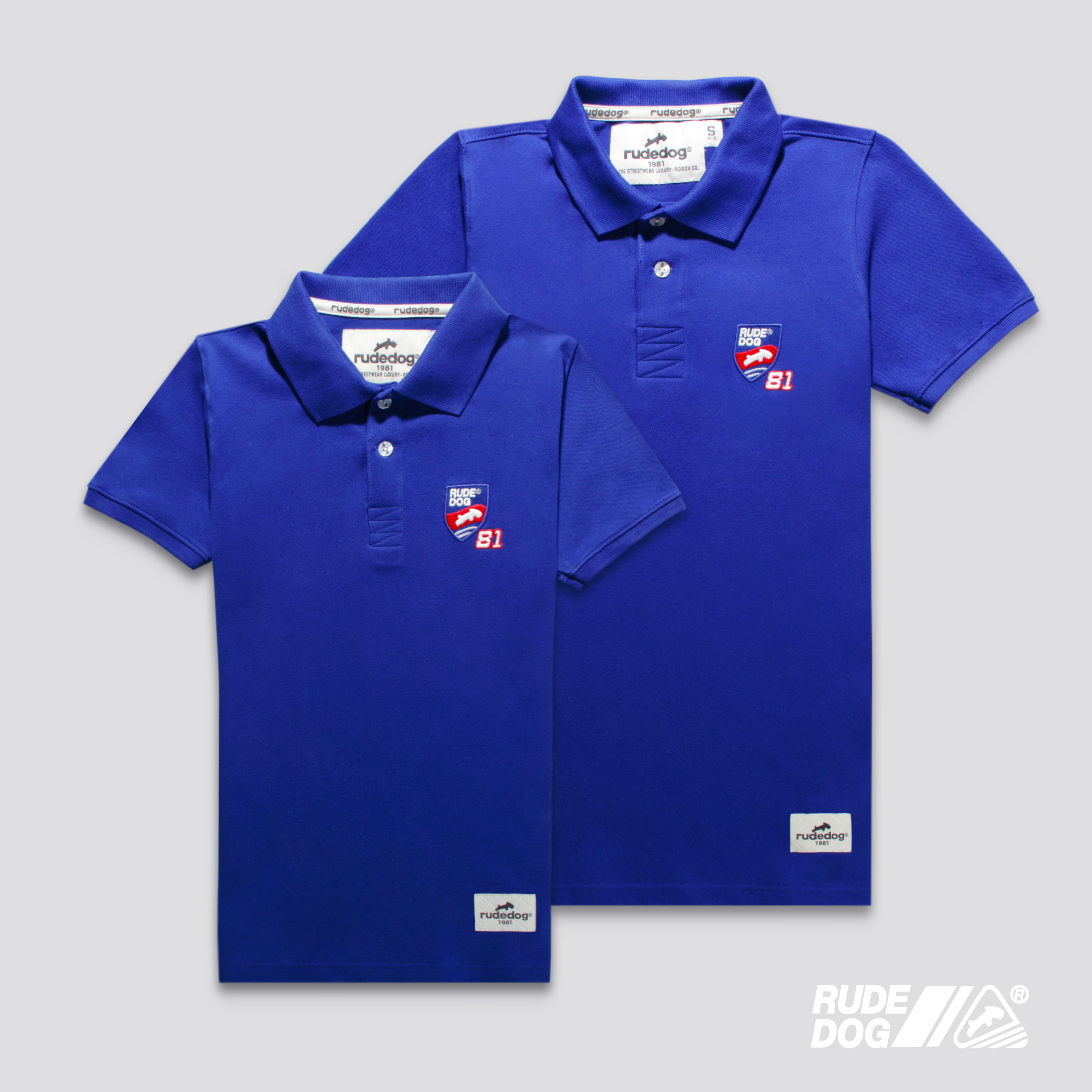 Rudedog เสื้อโปโล ผู้ชาย รุ่น F One (สาปเรียบ) (Men Polo)