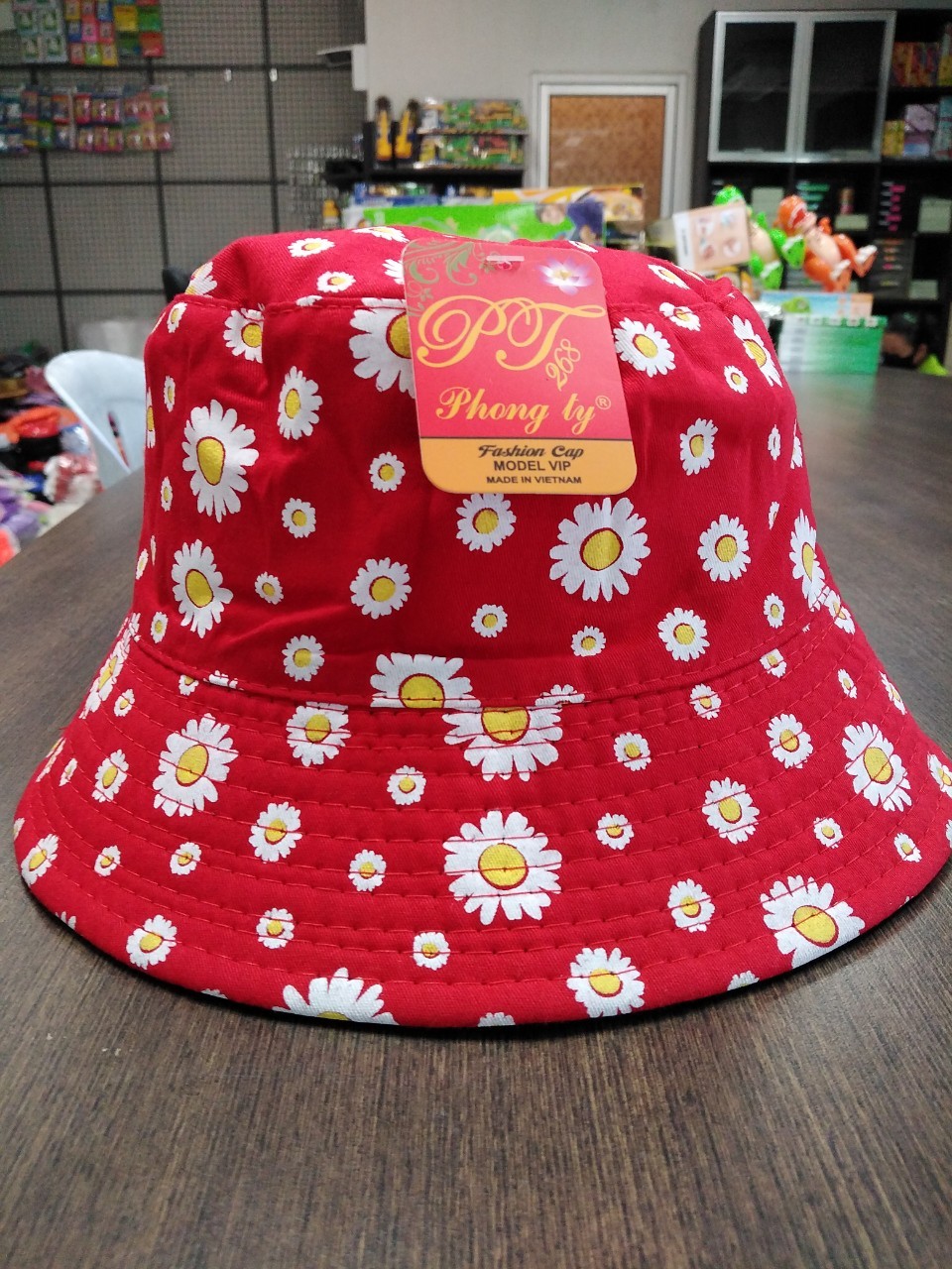 หมวกบักเก็ตปักดอกไเดชี่ (หลายดอก) เดชี่ดดอกเดี่ยว  หมวกราคาถูก หมวกเกาหลี หมวกกันแดด หมวกบักเก็ต 2 ด้าน