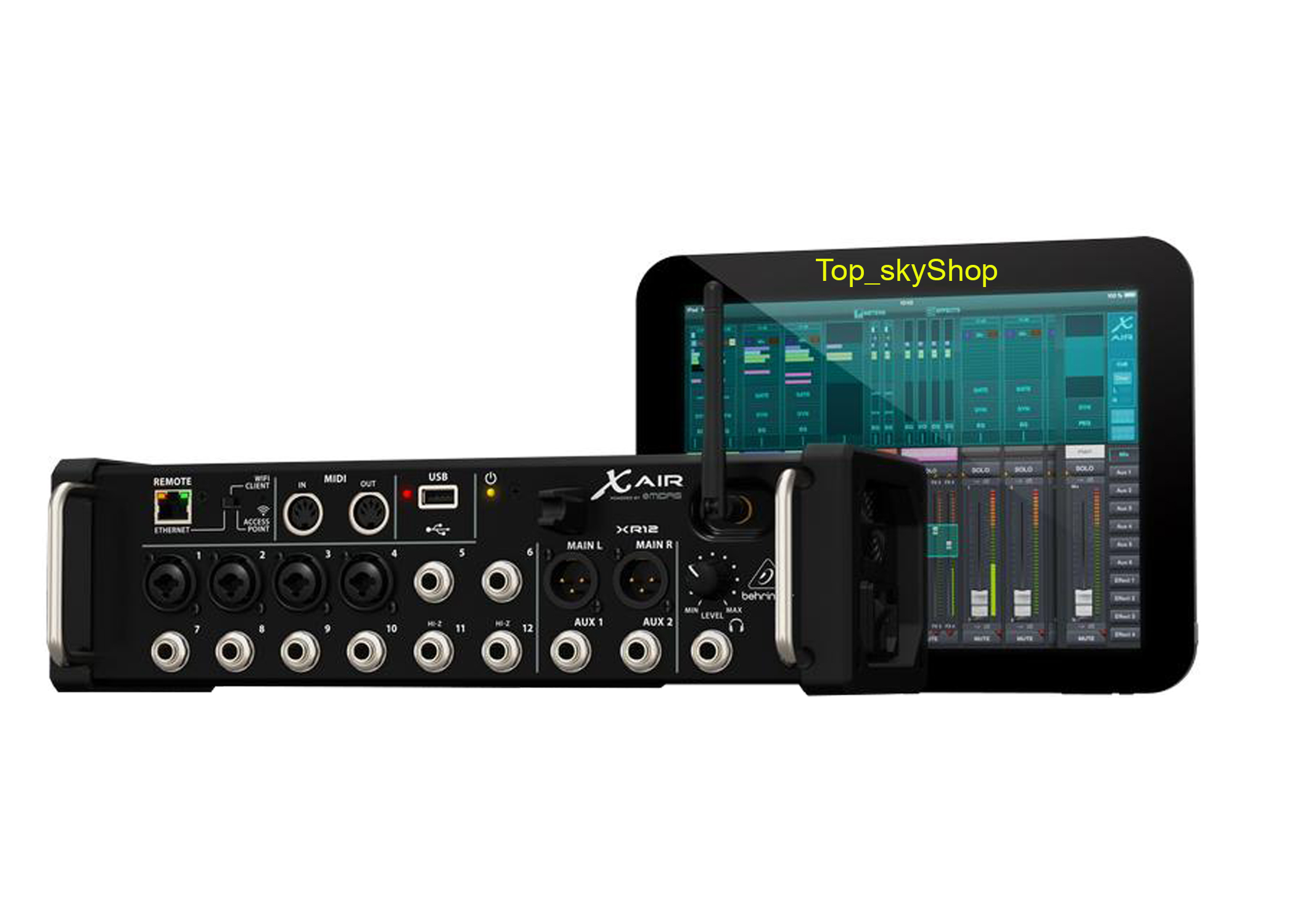 เครื่องขยายเสียง แอมป์ มิกเซอร์ปรับแต่งเสียง Behringer DIGITAL MIXER X AIR XR12 (ของแท้ 100 เปอร์เซ็นต์ รับประกันบูเซ่) เช็ค Stock และราคาสินค้า กับเจ้าหน้าที่ก่อนสั่งซื้อทุกครั้ง Top_skyShop ราคา 21,945 บาท*ส่งฟรี