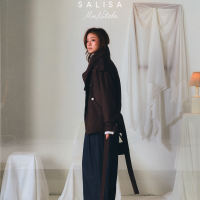 SALISA x Miu Natsha - TRENCH MN COAT CROPPED FW26 เสื้อโค้ทคอตั้ง ( Espresso & Light Taupe Pre Order 1Weeks)