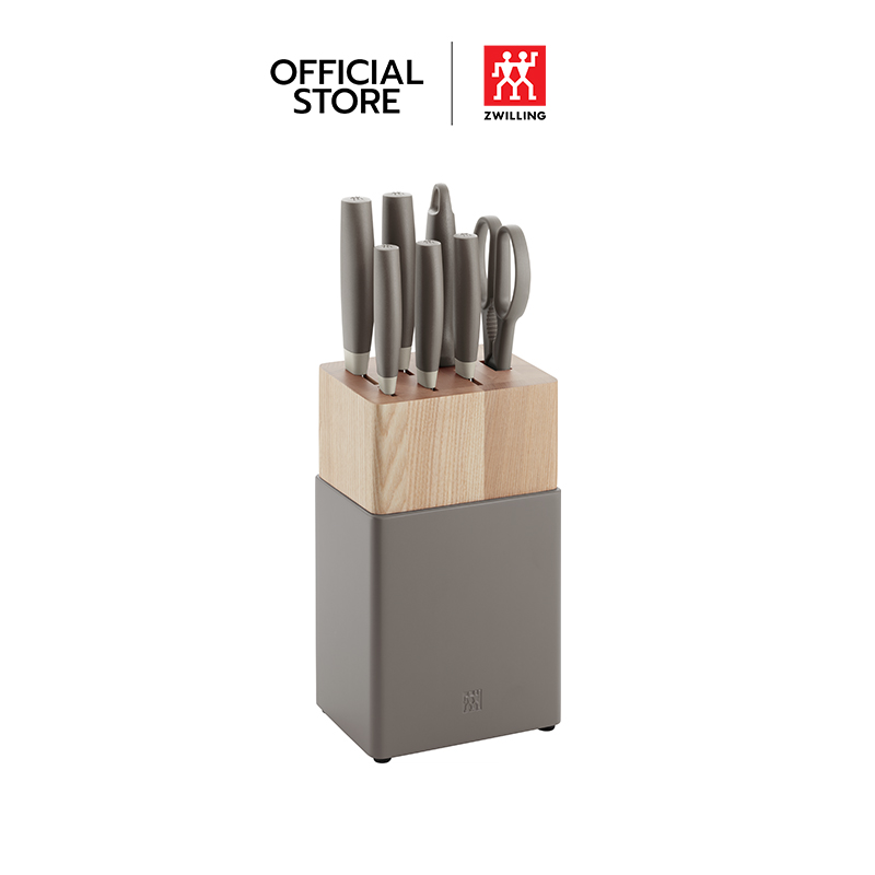 ZWILLING ชุดมีดพร้อมบล็อกไม้ รุ่น ZWILLING NOW 8 ชิ้น สีเทา N53090220 ราคา 11,500 บาท*ส่งฟรี