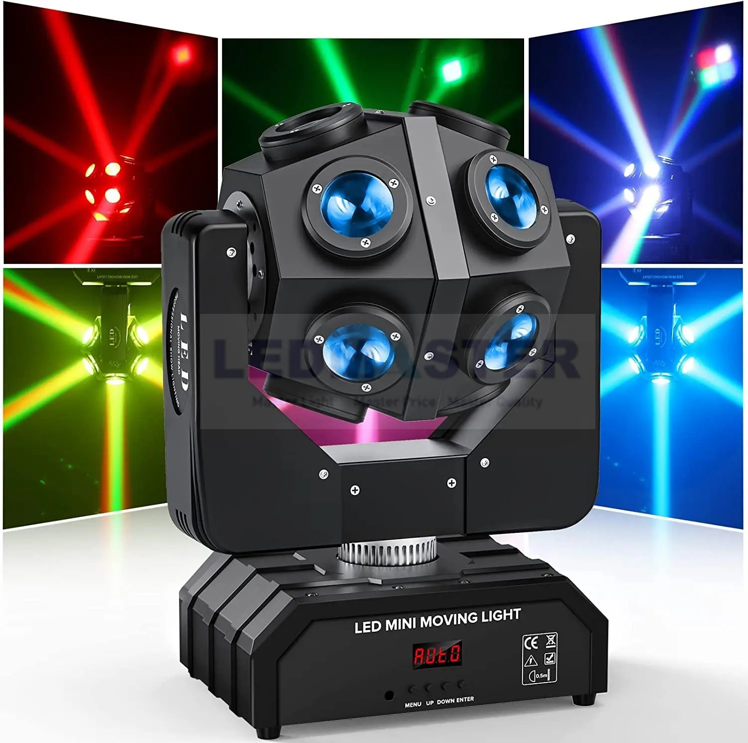 2024 ไฟปีใหม่ ไฟเวทีเลเซอร์ 16RGBW LED 3in1 Magic Ball DMX (LT061) ดิสโก้ strobe, laser