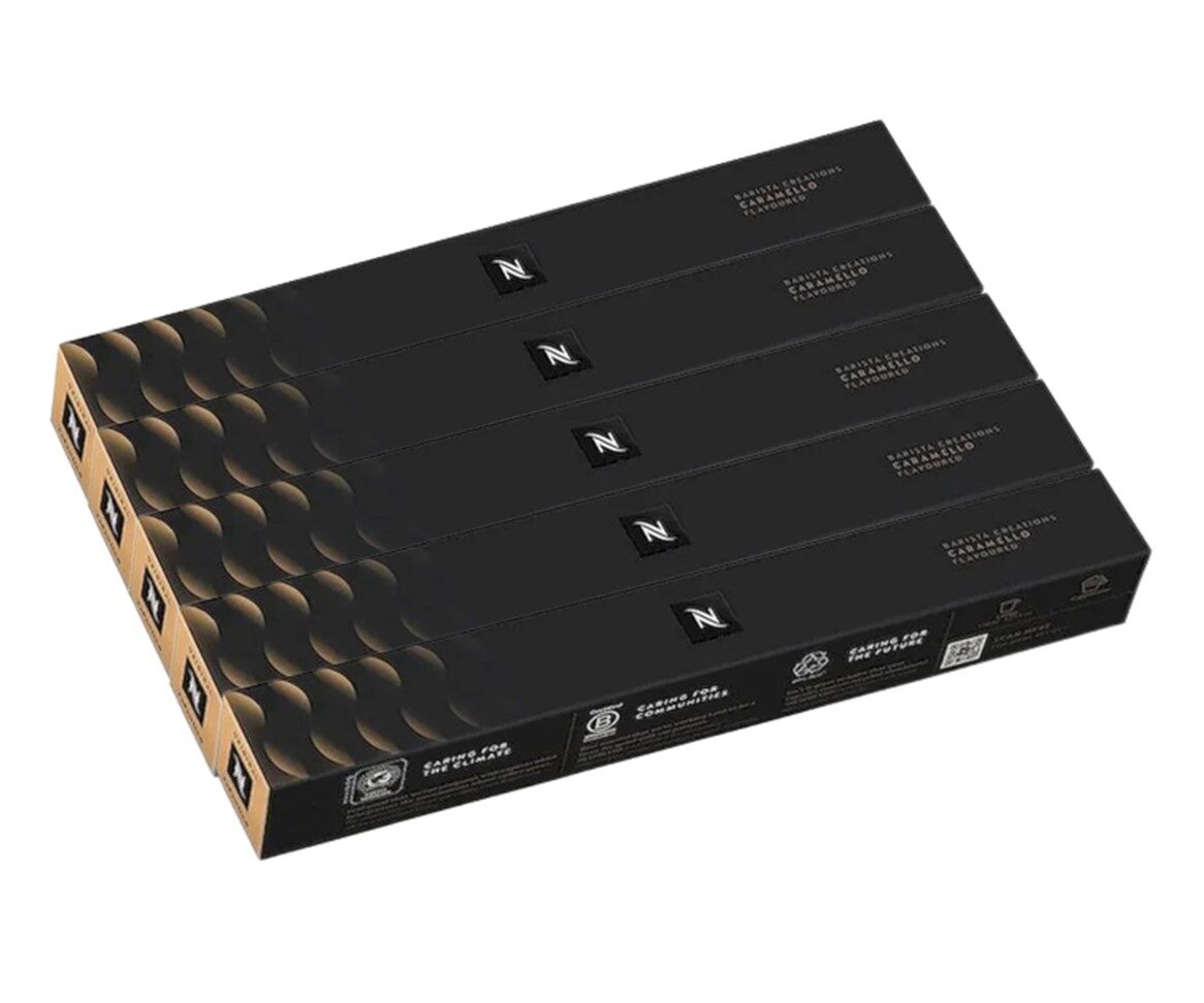 Nespresso Caramello Ground Coffee Capsule เนสเพรสโซ คาราเมล แคปซูล กาแฟคั่วบด 50 Capsules ราคา 1,748 บาท*ส่งฟรี