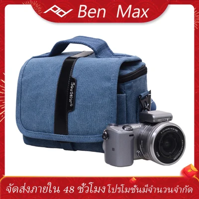BenMax กระเป๋ากล้อง DSLR มัลติฟังก์ชั่นแบบพกพากระเป๋าสะพายถ่ายภาพกระเป๋ากล้องผ้าใบทนทาน Camera accessories DSLR Camera Shoulder Bag for Nikon Canon กระเป๋ากล้องความจุขนาดใหญ่