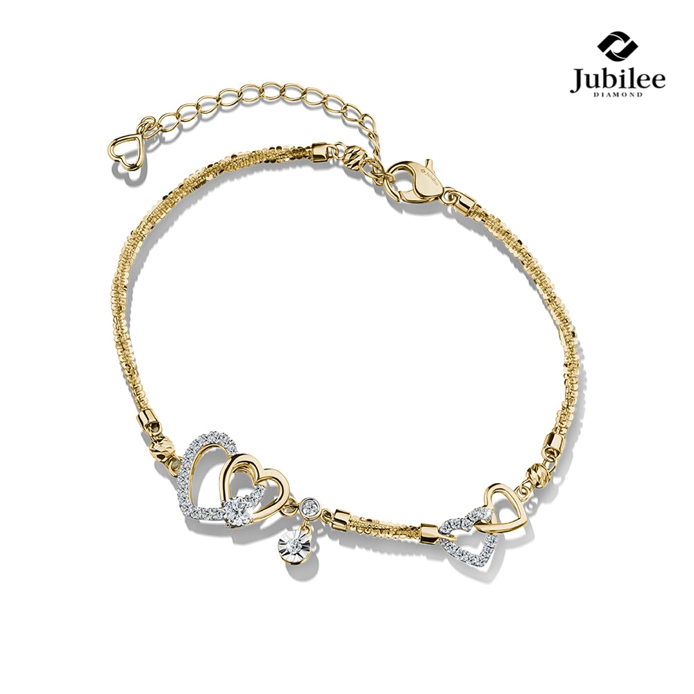 Jubilee Diamond สร้อยข้อมือเพชร Heart Lasso Bracelet เพชรแท้ เพชรน้ำ 99 ราคา 45,900 บาท*ส่งฟรี
