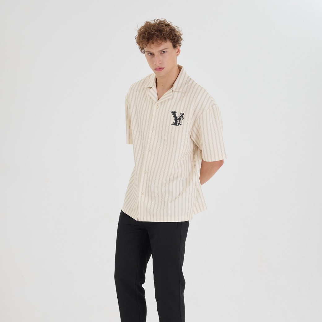 Khaki Bros. - คาคิบรอส - Short sleeve shirt - เสื้อเชิ้ตแขนสั้น ทรง Loose Fit - KM24S014 ราคา 645 บาท*ส่งฟรี
