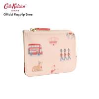 Cath kidston กระเป๋าผู้หญิง Card & Coin Purse ลาย Queenies Ditsy สี Cream