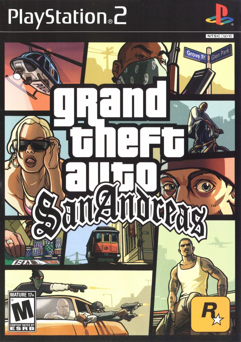 แผ่น PS2 GTA San Andreas แผ่นเกมส์ Ps2