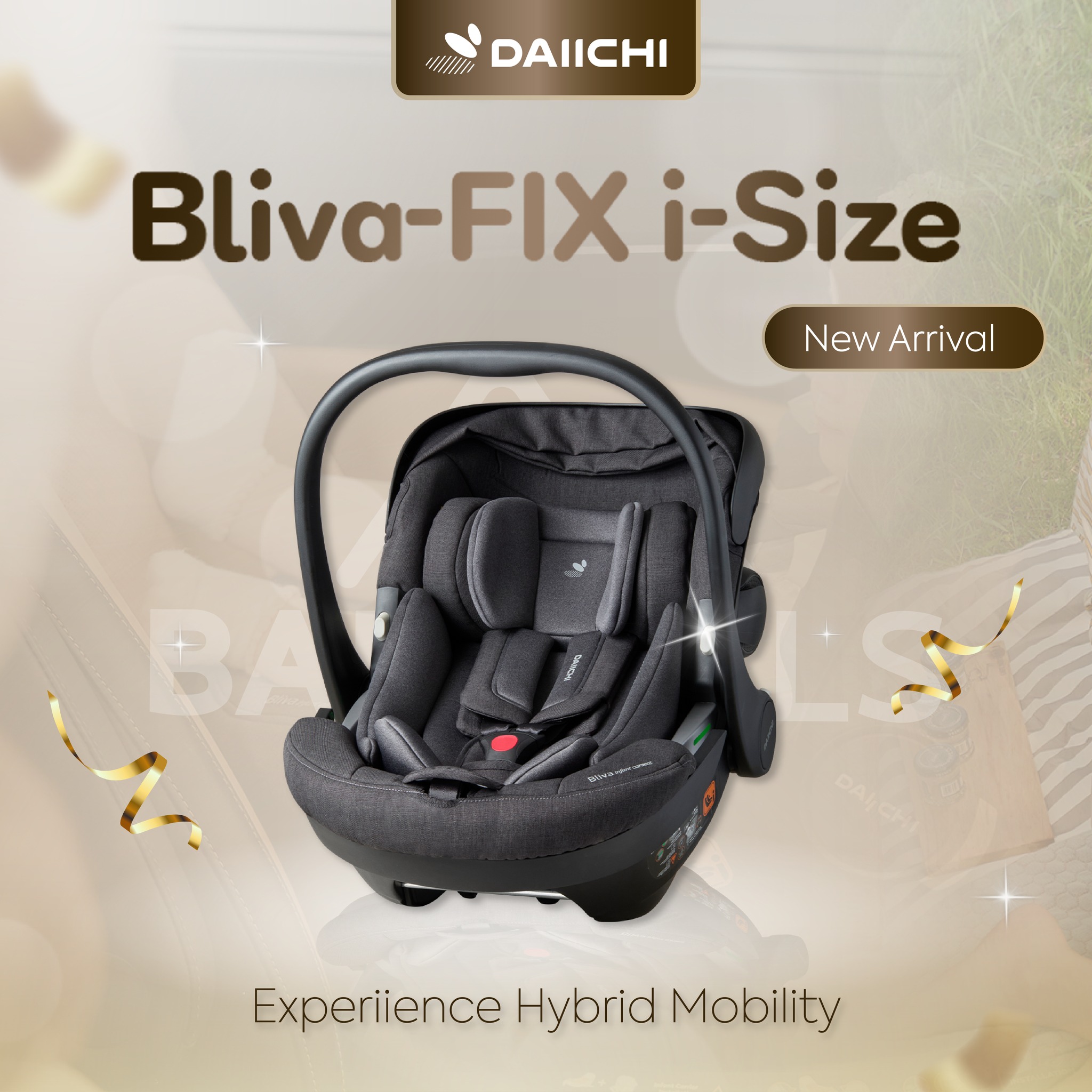 Daiichi - Bliva Basket I-Size Basket-Style Car Seat Can Be Used from Birth - 1 Year Old ราคา 6,890 บาท*ส่งฟรี