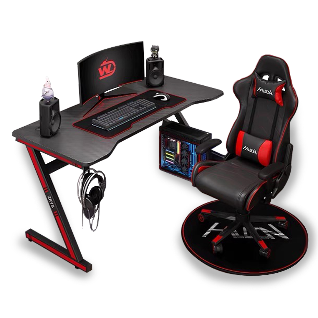 โต๊ะเกมมิ่ง DJDโต๊ะเล่นเกม โต๊ะคอมพิวเตอร์เกมมิ่ง โต๊ะคอมพิวเตอร์ โต๊ะสำหรับอีสปอร์ตGaming Desk ราคา 1,579 บาท*ส่งฟรี