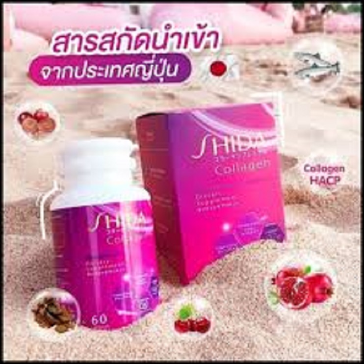 (1 กระปุก)SHIDA Collagen คอลลาเจน ผง อาหารเสริมShida [1 กระปุก/60 แคปซูล] ชิดะ อาหารเสริมชิดะ แคปซูลและของเหลว DHC ดีเฮชซี วิตามินซี Vitamin C กลูต้าShida