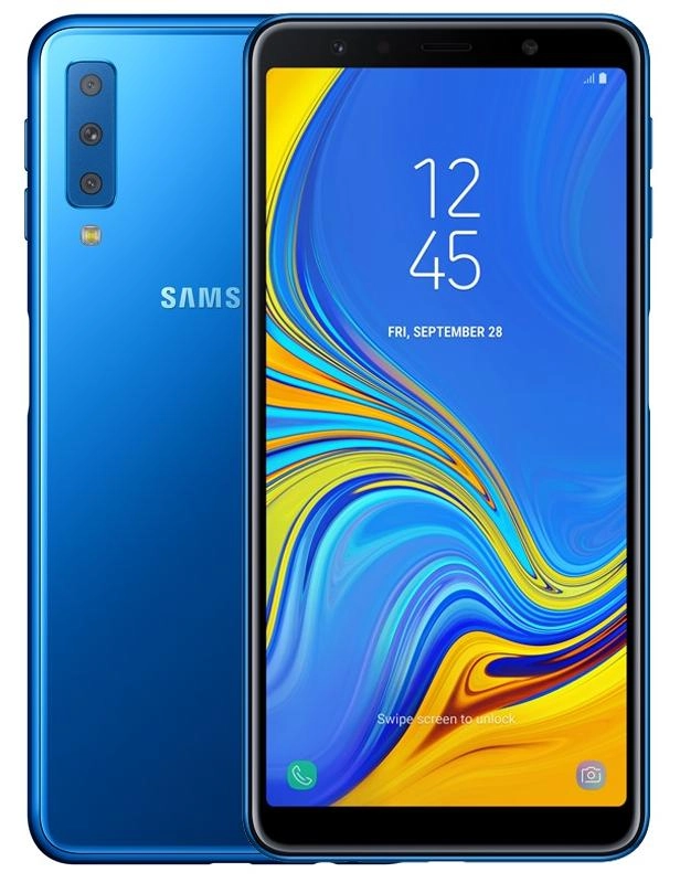 ภาพหน้าปกสินค้าSamsung Galaxy A7 2018 (Ram4/64GBหรือ128GB) (เครื่องศูนย์ เคลียสตอคประกัน 1เดือน) ส่งฟรี