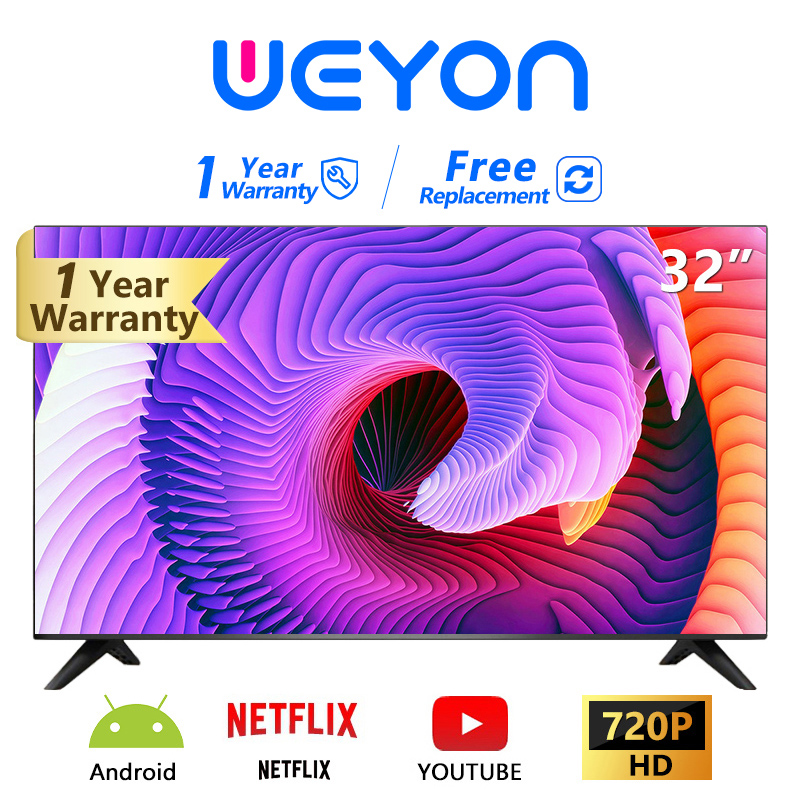สมาร์ททีวี Smart TV ขนาด 32 นิ้ว LED Andriod ภาพสวย คมชัด ดู Netfilx youtube ได้ครบทุพแอพ ระบบลำโพงคู่ ภาพสวยคมชัด ราคา 4,099 บาท*ส่งฟรี