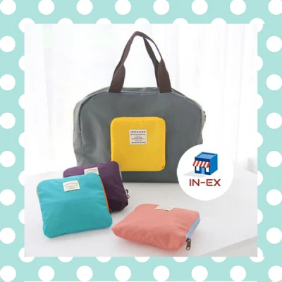 INEXSHOP - Folding bag 2tone Travel Bag Clothes Storage Nylon Storage Bags Hand Luggage Organizer