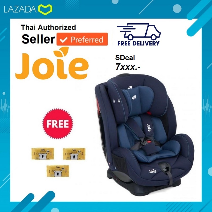 [ผ่อนได้0%] [750THBOFF](สอบถาม codeส่วนลดได้) Joie Car Seat Stages 100% แท้/ เหมาะสม newborn up to 7 ปี (With Free Baby Moby Wet Wipes X 3)